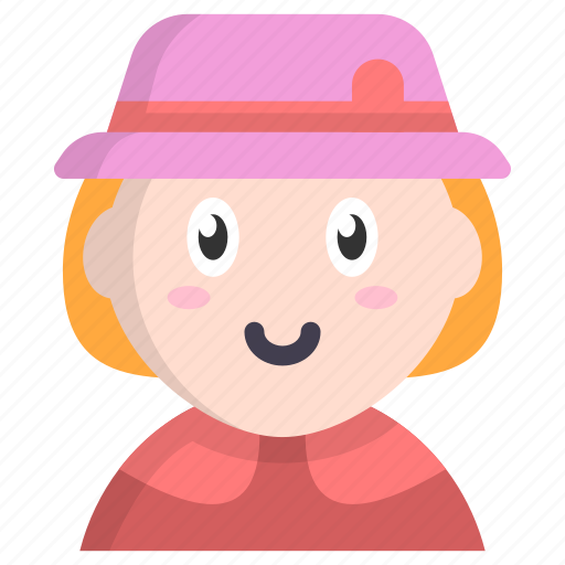 Girl, pilgrim, cultures, costume, user, hat, vintage icon - Download on Iconfinder