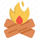 firewood, campfire, bonfire, flame, trunk, camping, wood, fire, burn