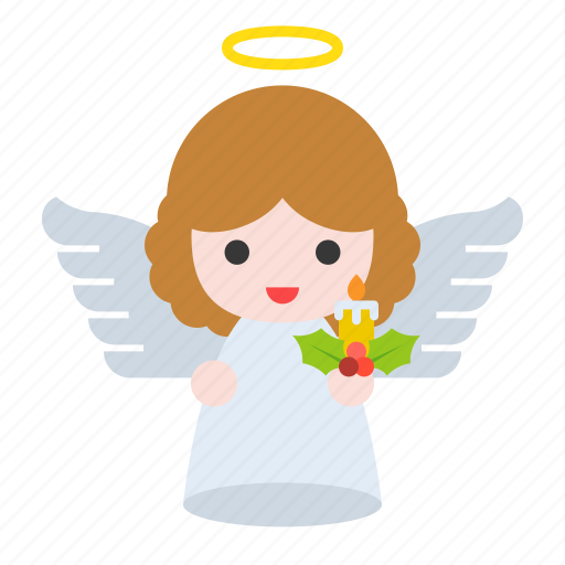 Angel, candle, heaven, holly, wings, xmas icon - Download on Iconfinder