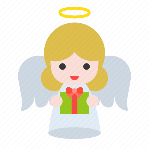 Angel, blessing, gift, new year, present icon - Download on Iconfinder