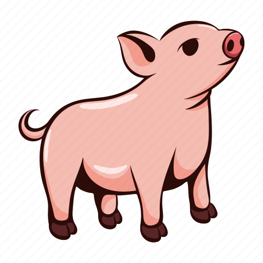 Animal, cute, cartoon, pet, mascot, pig, farm icon - Download on Iconfinder