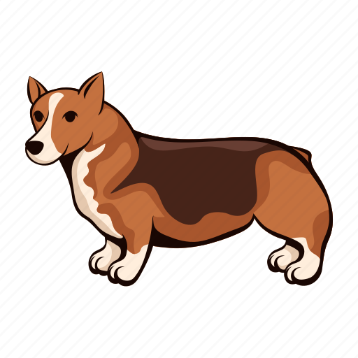 Animal, cute, cartoon, pet, mascot, dog, corgi icon - Download on Iconfinder