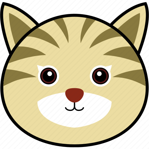 Animal, cat, cute, face, head, kitten, pet icon - Download on Iconfinder