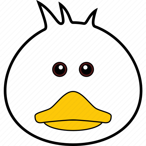 Animal, bird, cute, duck, duckling, face, head icon - Download on Iconfinder