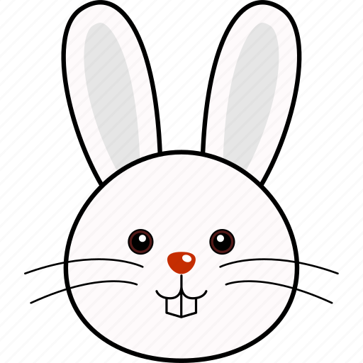 Download Animal, bunny, cute, easter, face, head, rabbit icon