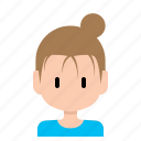 avatar, face, female, profil, user, woman