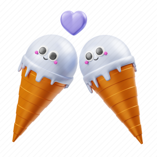 Ice, cream, dessert 3D illustration - Download on Iconfinder