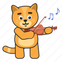 cat, violin, music, audio