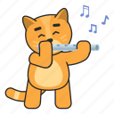 cat, flute, music, audio