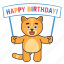 cat, happy, birthday, emoji 