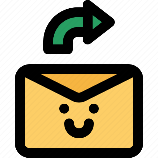 Sharing, forward, share, mail, message, cute, email icon - Download on Iconfinder