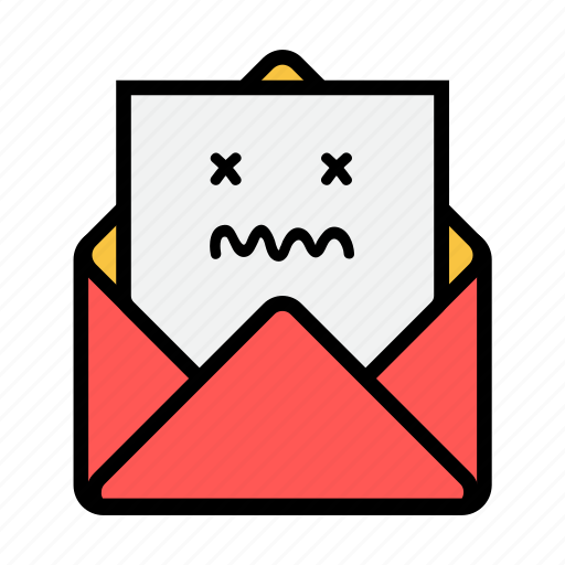 Dead, envelope, letter, mail, message, news, newsletter icon - Download on Iconfinder