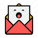 envelope, letter, mail, message, news, newsletter, sleepy