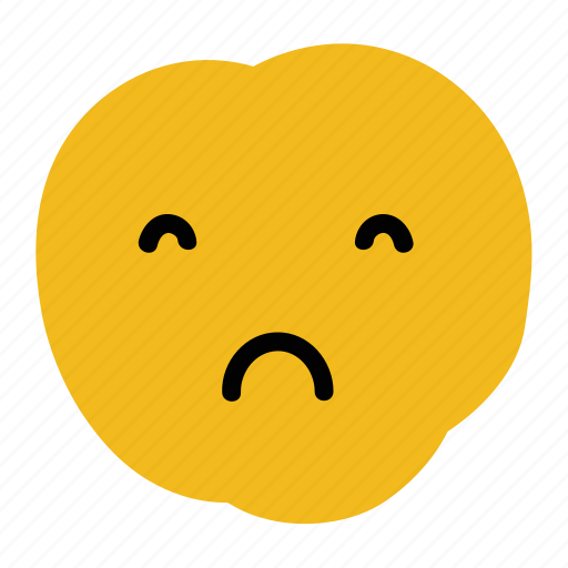 Dismay, doodle, emoticon, expression, sad, unhappy icon - Download on Iconfinder