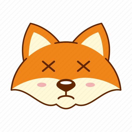 Animal, cute, depressed, emoji, fox icon - Download on Iconfinder