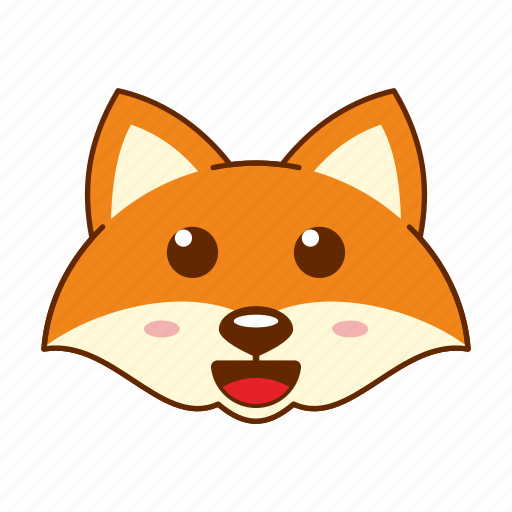 Animal, cute, emoji, fox, happy icon - Download on Iconfinder