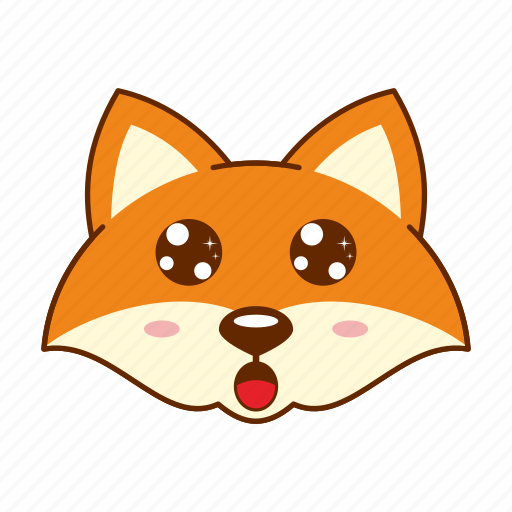 Animal, cute, emoji, fox, surprise icon - Download on Iconfinder
