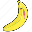 banana, fruit, sweet, kawaii 