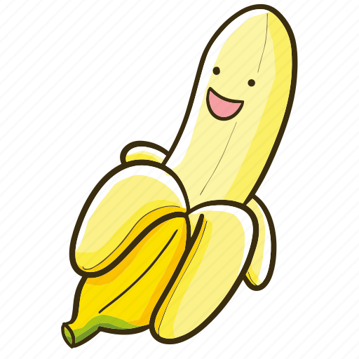 Banana, fruit, smile, happy icon - Download on Iconfinder