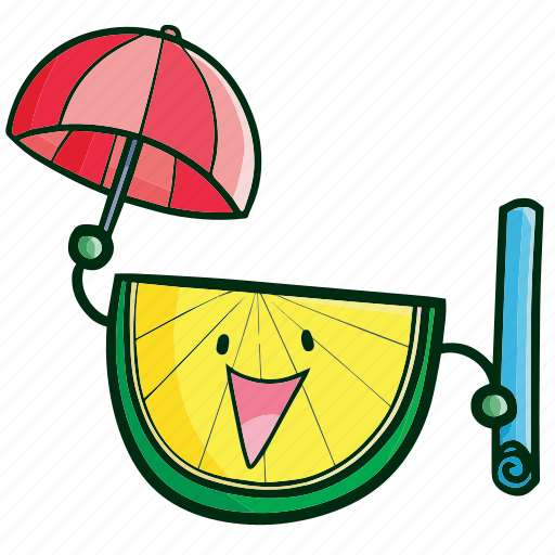 Lime, slice, summer, beach icon - Download on Iconfinder
