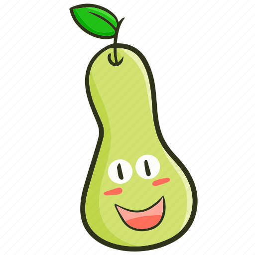 Pear, fruit, fresh, kawaii, tropical, sweet icon - Download on Iconfinder
