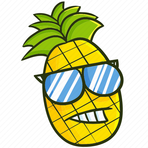 Pineapple, summer, fruit, kawaii icon - Download on Iconfinder