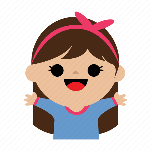Beauty, casual, child, cute, girl, kids, sweet icon - Download on Iconfinder