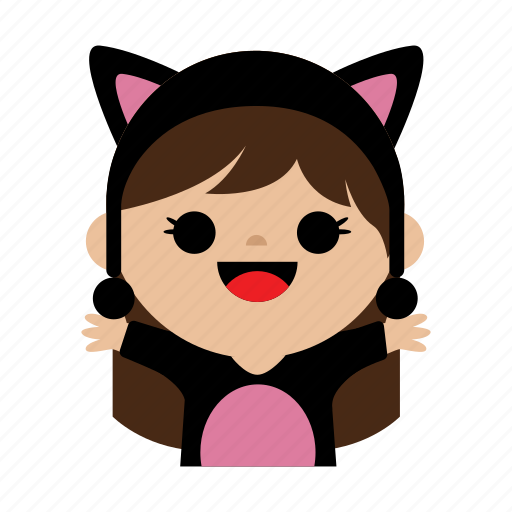 Cat, child, costum, cute, girl, kids, sweet icon - Download on Iconfinder