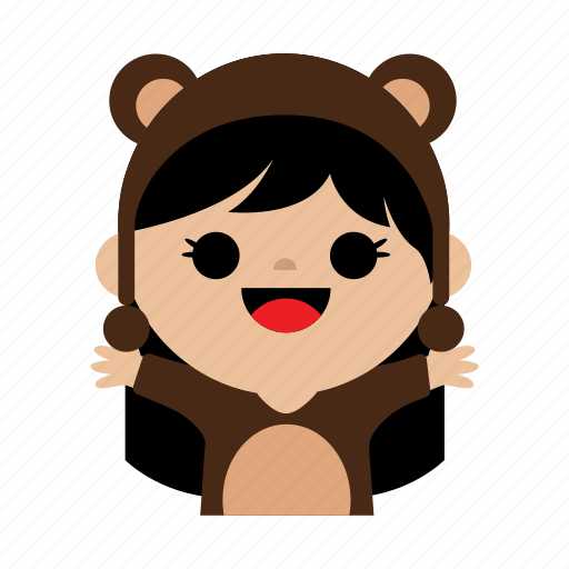 Bear, child, costum, cute, girl, kids, sweet icon - Download on Iconfinder