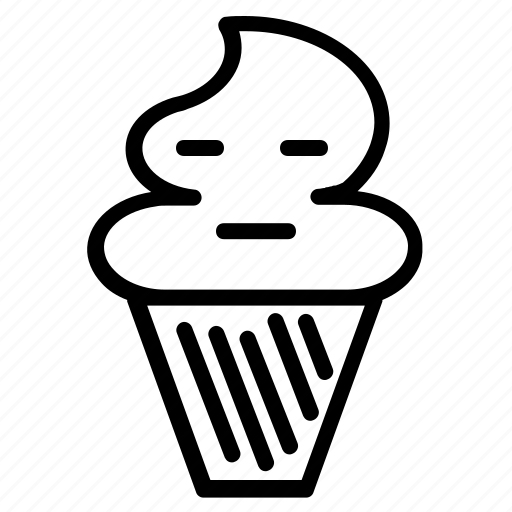 Emoticon, expression, ice cream icon - Download on Iconfinder