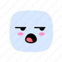 kawaii, angry, bored, emoji, emoticon