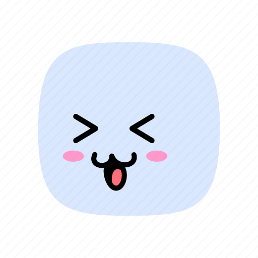 Kawaii, cute, emoji, emoticon, happy, smile icon - Download on Iconfinder