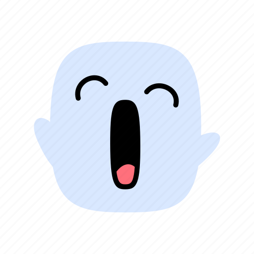 Kawaii, cute, emoji, emoticon, sleep, yawn, tired icon - Download on Iconfinder