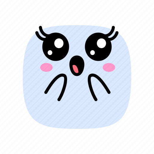 Kawaii, girls, emoji, emoticon, surprised icon - Download on Iconfinder