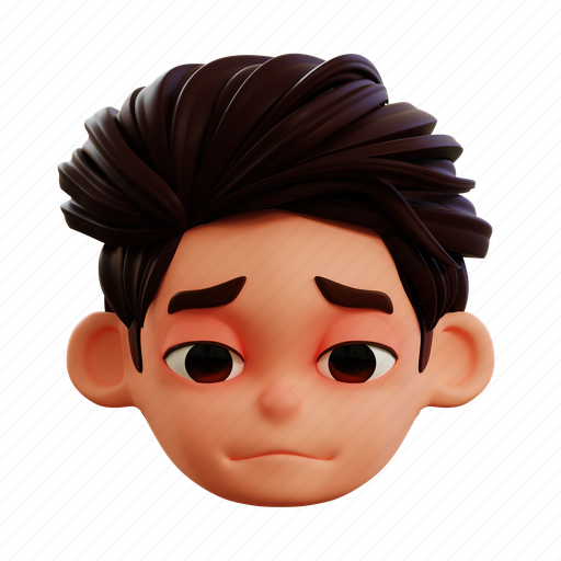 Sad, emoji, emotion, cry, expression 3D illustration - Download on Iconfinder