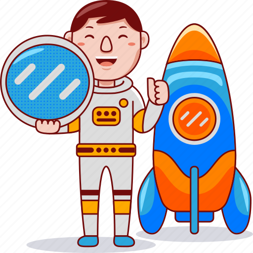 Astronaut, worker, job, professional, people, work, male illustration - Download on Iconfinder