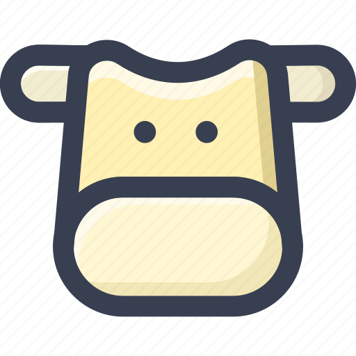 Animal, colored, cow, round, zoo icon - Download on Iconfinder