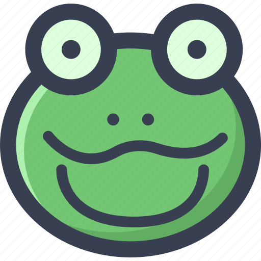 Animal, colored, frog, round, zoo icon - Download on Iconfinder