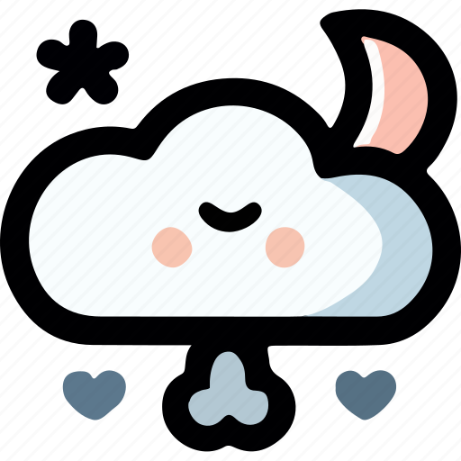 Weather, moon, rain, thunder, cloud, cloudy, rainy icon - Download on Iconfinder