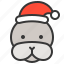 animal, avatar, christmas, hat, seal, xmas 