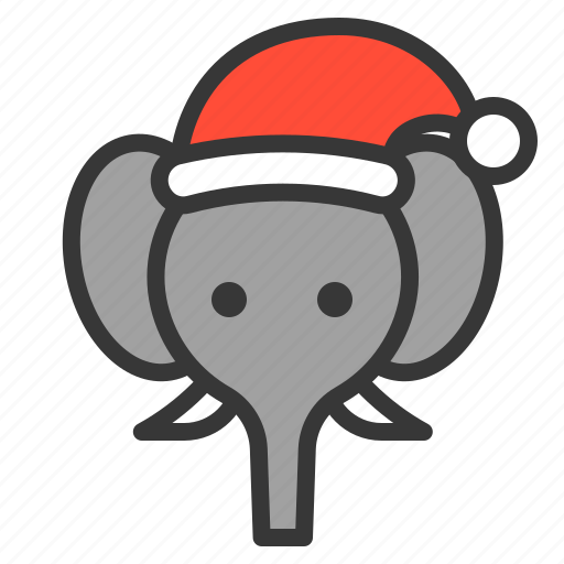 Africa, animal, avatar, christmas, elephant, xmas icon - Download on Iconfinder