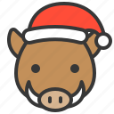 animal, avatar, christmas, wild boar, xmas