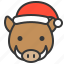 animal, avatar, christmas, wild boar, xmas 