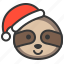 animal, avatar, christmas, sloth, xmas 