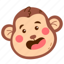 monkey, cute monkey, monkey face, happy monkey, monkey smiling