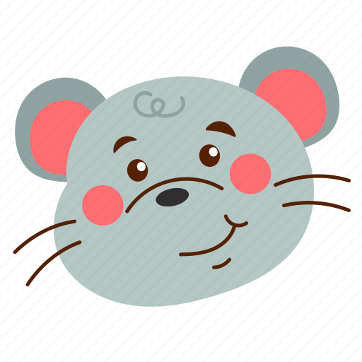 Mouse, mice, rat, cute mouse, mouse face icon - Download on Iconfinder