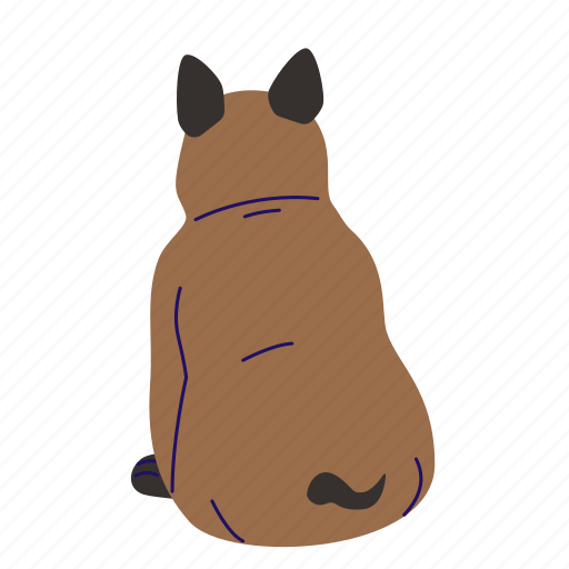 Dog, doggy, pet, animal, sitting icon - Download on Iconfinder