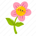 flower, floral, blossom, cute flower, smiling flower
