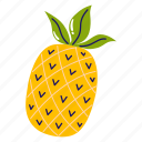 pineapple, ananas, nanas, fruit, tropical fruit