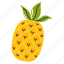 pineapple, ananas, nanas, fruit, tropical fruit 